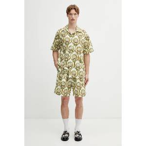 Drôle de Monsieur Риза с лен Chemise Lin Tapisserie Florale (J.SH228.LI012.GN)