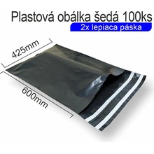 Zawmark Plus s.r.o. Plastové obálky šedé s dvojitou páskou 60µm ECONOMY Rozměr: 425 x 600 mm