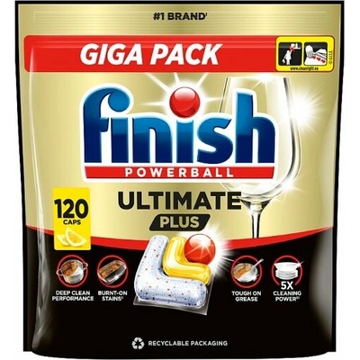 Finish Ultimate Plus kapsle do myčky Lemon 120 ks – Sleviste.cz