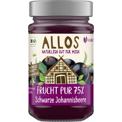 Allos Ovocný džem černý rybíz bio 250 ml