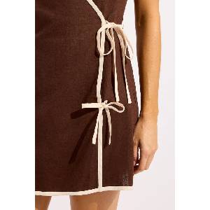 Seafolly плажна рокля дамска Bind Mini Wrap (55665.DR)