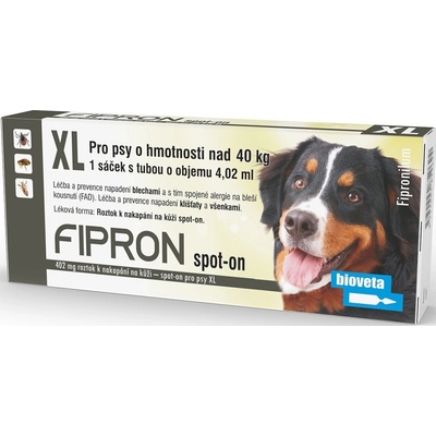 Bioveta Fipron spot-on Dog XL nad 40 kg 1 x 4,02 ml