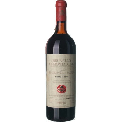 Ruffino Brunello di Montalcino Riserva suché červené 1986 0,75 l (holá láhev)