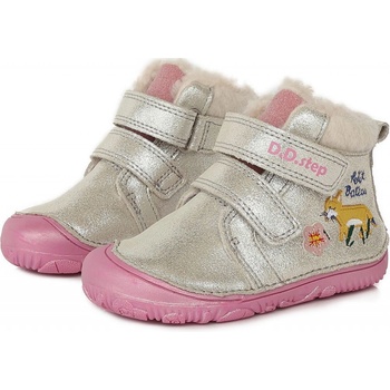 D.D.Step 073 zimní boty stříbrné liška
