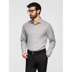 Ombre Clothing Мъжка риза класически regular fit крой - сива V1 K694 Ombre Clothing Ombre Clothing | Siv | МЪЖЕ | S