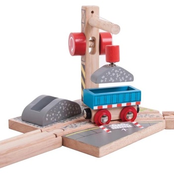 Bigjigs Rail Кран с чакъл