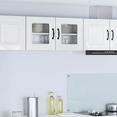 vidaXL Панел за миялна машина Kalmar Лъскаво бяло 80 x 31 x 40 см (884598)