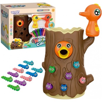 Woopie Magnetická Chyť brouka 2 datle + 10 broučků