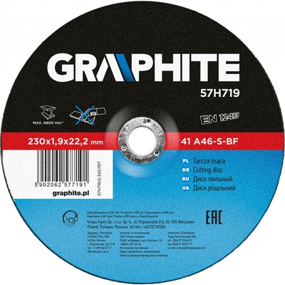 Graphite Kotouč řezný 230 x 22 x 1,9 mm 57H719