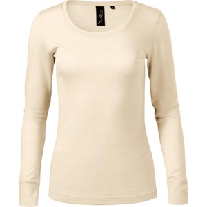 MALFINI Malfini premium merino rise ls 160 / Дамска тениска с дълъг ръкав, мериносова вълна - бадем xl (1602116)