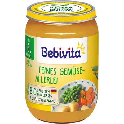 Bebivita Био Пюре Различни зеленчуци 190 гр. - 6+ месеца