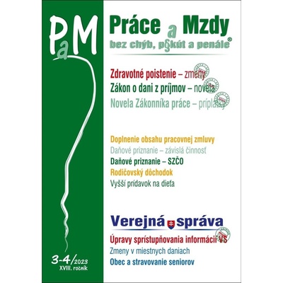 PaM č. 3-4 / 2023 - Zdravotné poistenie – zmeny