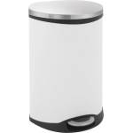 EKO-Europe Кош за отпадъци EKO SHELL с педал (18 л) - бял (EKO 921818 - White)
