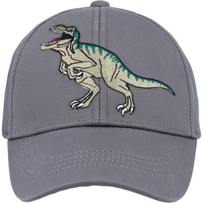 maximo Шапка с козирка maximo Boy's Cap Dinosaur, Hook-and-Loop Fastening Cap - Grau / Blau - размер 53-55 cm (904-6335-0112)