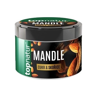TOPNATUR Mandle z pece s cukrem a skořicí 170 g