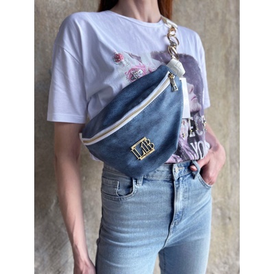 Laura Biaggi Jeansová crossbody kapsička DX-KB82-jeans blue