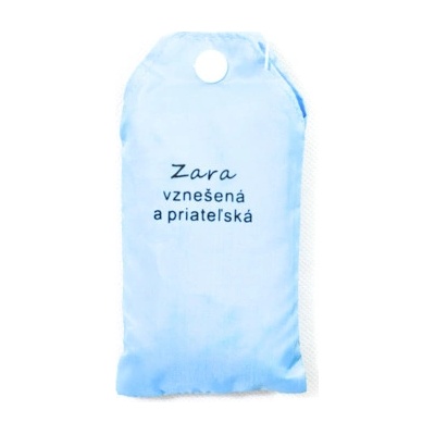 Nákupná taška s menom ZARA - vznešená a priateľská
