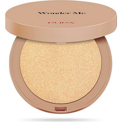 PUPA Milano Wonder Me Glow kompaktní pudrový rozjasňovač 102 Pure Gold 7,5 g