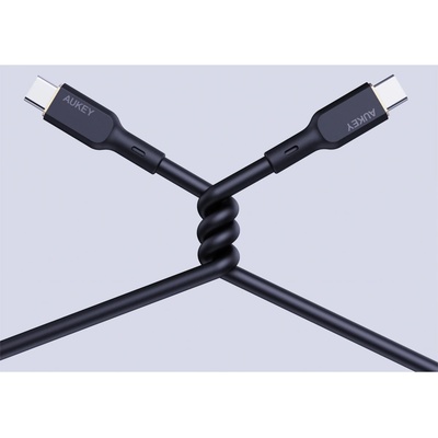 Aukey CB-SCC241 USB-C Power Delivery PD 240W 5A 20V, 1m, černý