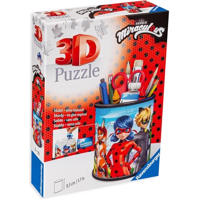 Ravensburger 3D Пъзел Ravensburger от 54 части - Мега-чудесата на калинката (11278)