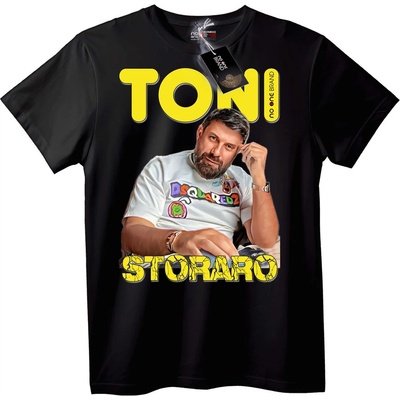Тениска Тони Стораро Черна - 5XL, White