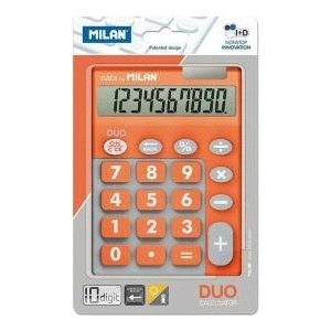 MILAN Calculator Milan DUO 14, 5 x 10, 6 x 2, 1 cm Orange Калкулатори