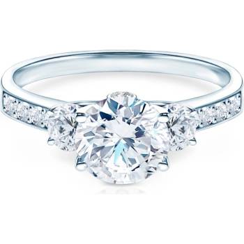 SAVICKI Мечтан годежен пръстен: бяло злато, лабораторен диамант