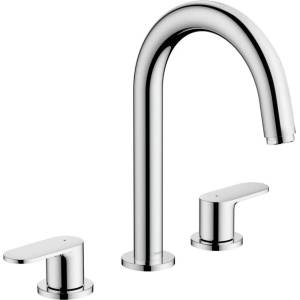 Hansgrohe Vernis Blend - Смесител за умивалник със сифон, монтаж с 3 отвора, хром 71553000 (71553000)