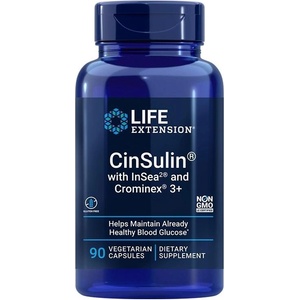 Life Extension CinSulin, 90 капсули, Life Extension (01503 LE)