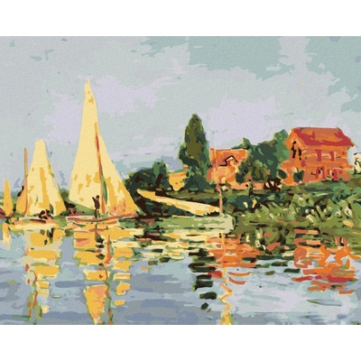 Diamondi Diamantové malování REGATA V ARGENTEUIL CLAUDE MONET 40 x 50 cm bez rámu a bez vypnutí plátna