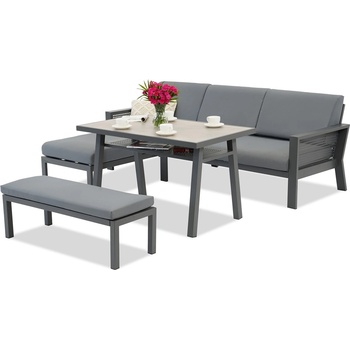 Garden Point Градински ъгъл Almeria с пейка Garden Point антрацит (GAP912)