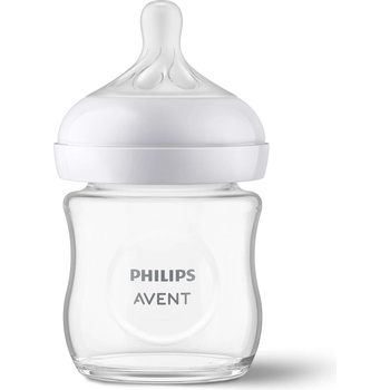 Philips Стъклена бутилка за бебе Philips Avent Natural Response SCY930/01, 125 мл (SCY930/01)