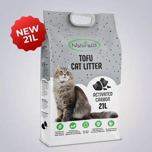 Naturalis Tofu Cat Litter 21 L Activated Carbon - 100% натурална котешка тоалетна с активен въглен