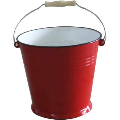 Румънски емайл РЯ-Кофа 8.5lt. ЧЕРВЕНА (108A/26) (016038)