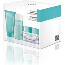 Germaine de Capuccini Purexpert 1-2-3 Oily Skin ový krém pre mastnou pleť 50 ml + pena pre mastnou pleť 30 ml + Fluid pre mastnou pleť 30 ml darčeková sada