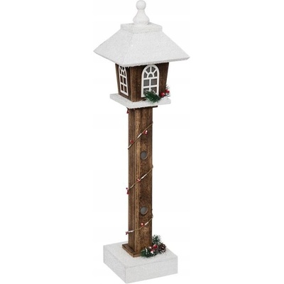 DREVENÁ OZDOBNÁ LAMPA NA VIANOCE LED SVIETIACA, 60 cm