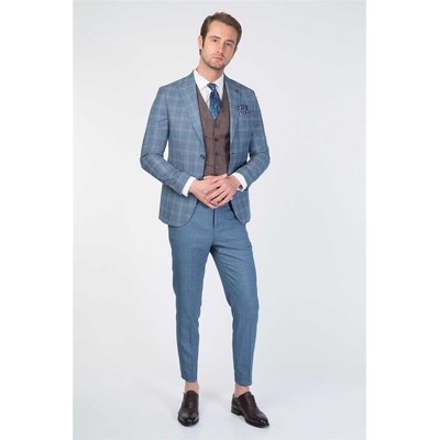 Centone Мъжки костюм - Син #268461 (268461_Синьо)