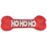 PET NOVA Играчка за куче - винилова свиреща кост, червена 23см