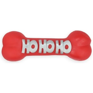 PET NOVA Играчка за куче - винилова свиреща кост, червена 23см
