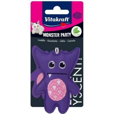 Vitakraft Monster fialový s catnipem 8 x 6 cm