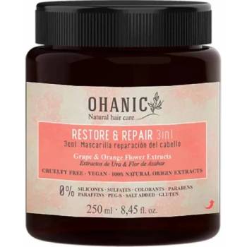 Ohanic Restore & Repair Маска за възстановяване за суха и увредена коса, 250 ml