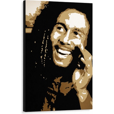 Ručne maľovaný POP Art obraz Bob Marley - 30x40 cm