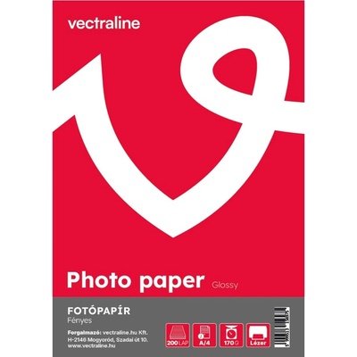 Vectra-Line Фотохартия FORTUNA A/4 лазерна гланцова 170 g 200 листа 01.00295 (01.00295)