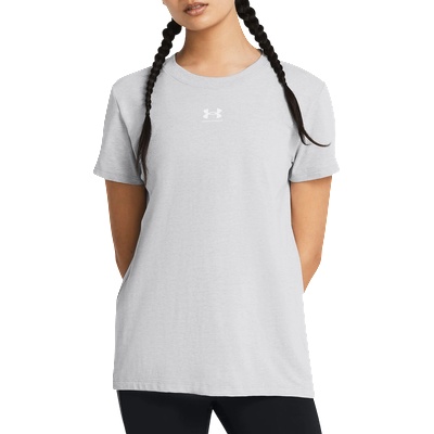 Under Armour Тениска Under Armour Rival Core Short Sleeve Сребърно Velikost M