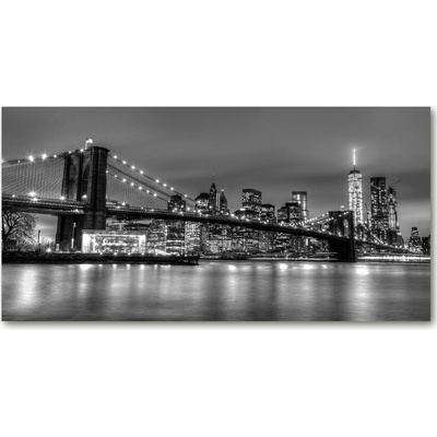 Foto obraz sklo tvrzené Brooklynský most 100x50 cm