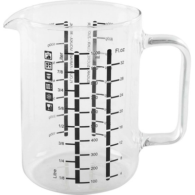 Odměrka kuchyňská obsah 1,0l skleněná – Zboží Mobilmania