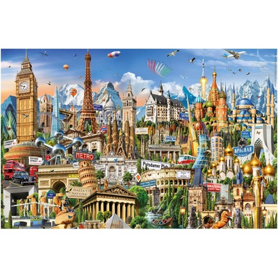 Educa - Puzzle Symbols of Europe MINI - 1 000 piese