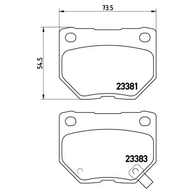 BREMBO Sada brzdových platničiek kotúčovej brzdy P78016