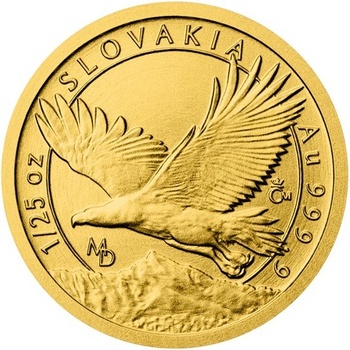 Česká mincovna zlatá minca Orol 2023 stand 1/25 oz