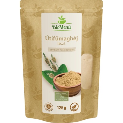 BioMenü bio Psyllium Semená Škrupina múka 125 g